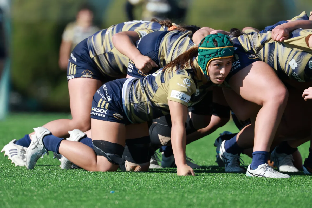 ラグビー競技風景